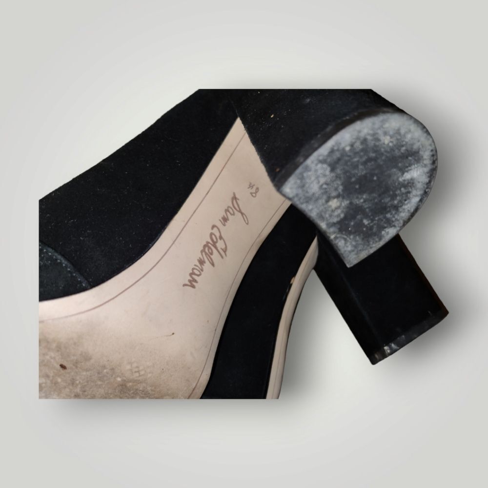 Sam Edelman Ellison Black Suede Pump Heels 8.5 - Picture 15 of 16